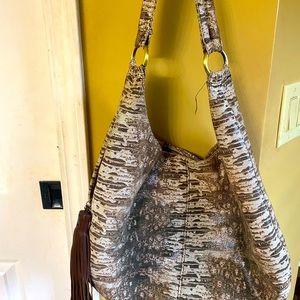 HOBO NewWithout Tags Hobo soft leather snakeskin bag.